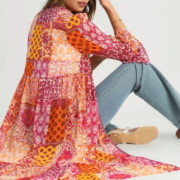 Tie Front Kimono - Picture 3 of 7